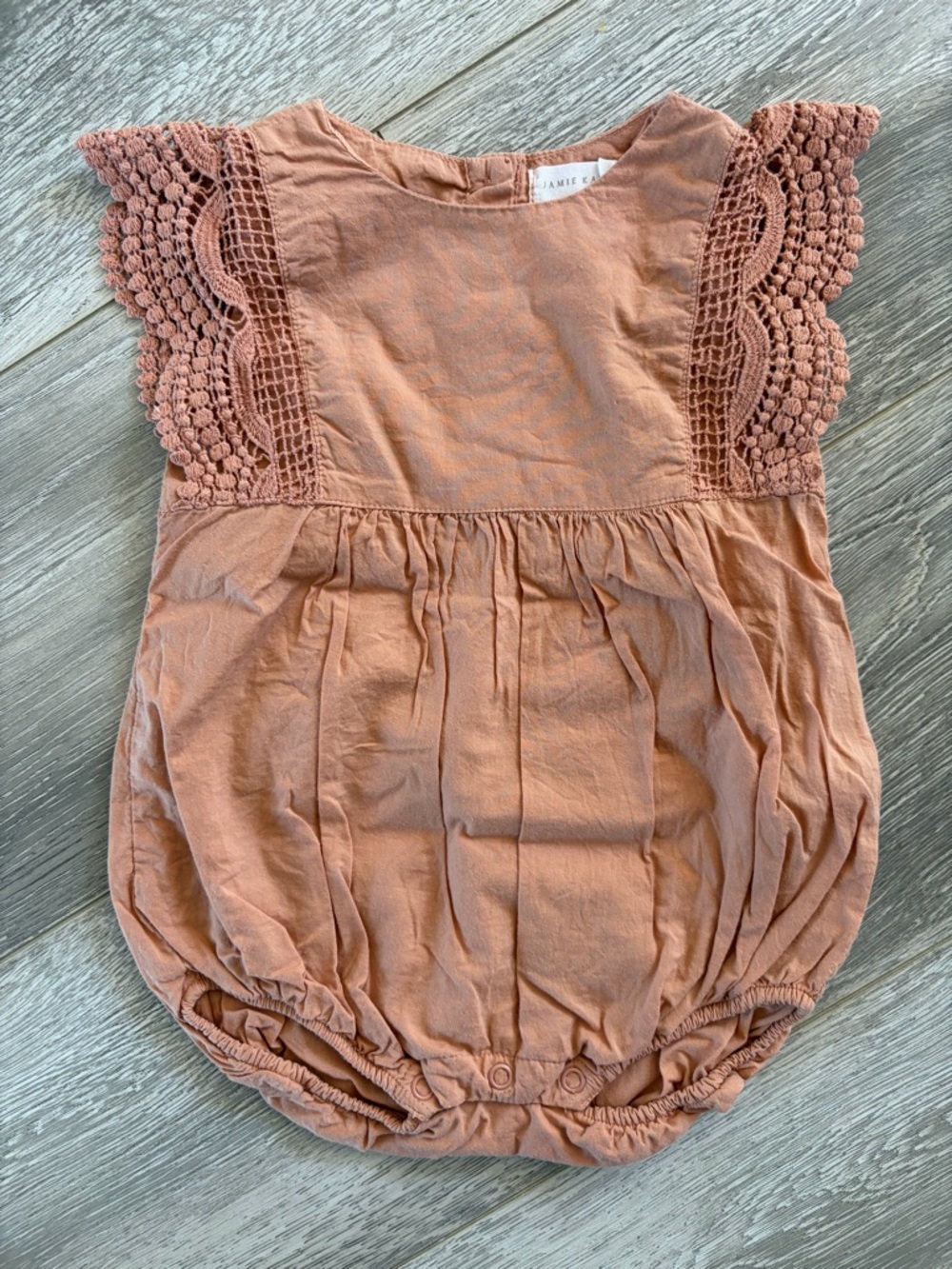 Jamie Kay Stella Playsuit in Clementine- 6-12M
